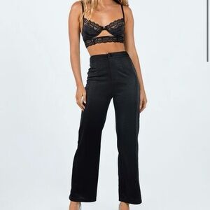 NWT Princess Polly Black glitter Croft pants